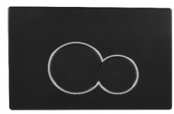 601-ABS concealed cistern panel  Black