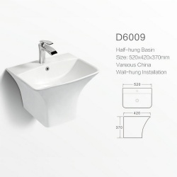 Porcelain Basin Ceramic outdoor Wall Hung Washing Basin