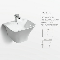 Porcelain Basin Ceramic outdoor Wall Hung Washing Basin