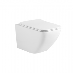 Round-shaped Dual Flushing Holes HEDG Wall-Hung Toilet