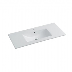 Wholesale Hotel Single Bowl Ceramic Washroom Kitchen Bathroom Cabinet With Sink 40