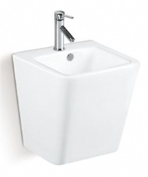 wholesale price bathroom two piece wall hung basin half pedestal basin ceramic sink hand wash basin